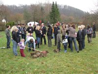 Bäumle setzen bei Carina und Thomas 2011