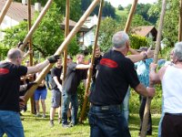 Maienstellen bei Carina und Thomas 2014
