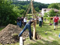 Maienstellen bei Carina und Thomas 2014