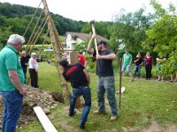 Maienstellen bei Carina und Thomas 2014