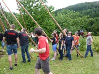 Maienstellen bei Carina und Thomas 2014